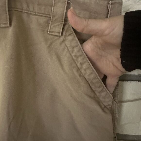 Carhartt Shorts Men’s 46 Beige Rugged Original Fit Carpenter Canvas Workwear - Picture 2 of 8